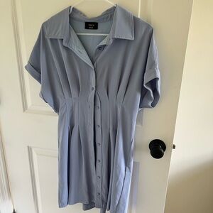 Vici medium blue bottom down dress